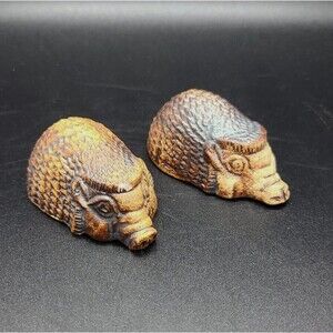 Vintage Pottery Mini Hedgehog Figurines Simonsbath Exmoor England